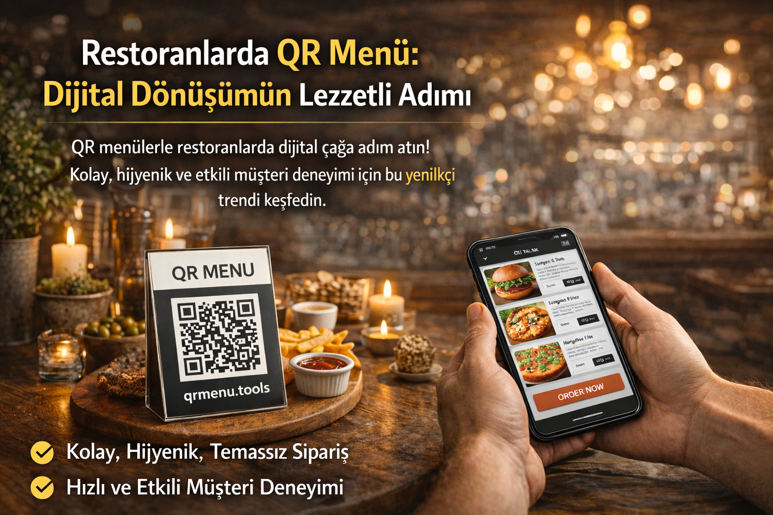 Restoranlarda QR Menü: Dijital Dönüşümün Lezzetli Adımı kapak görseli