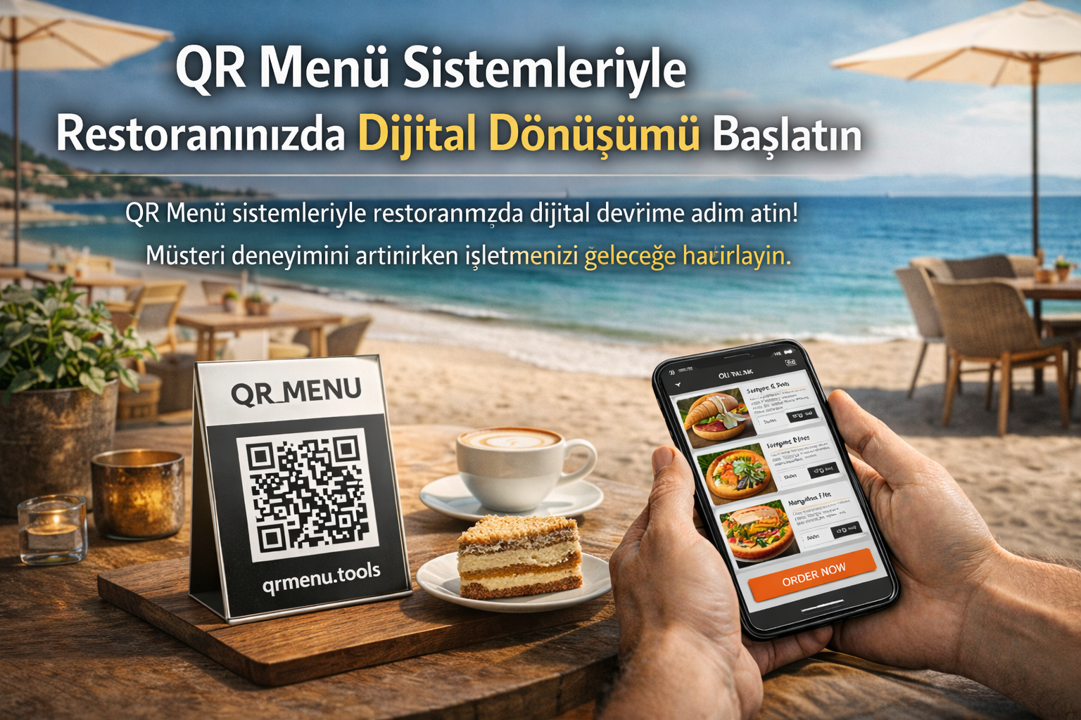 QR Menü Sistemleriyle Restoranınızda Dijital Dönüşümü Başlatın kapak görseli