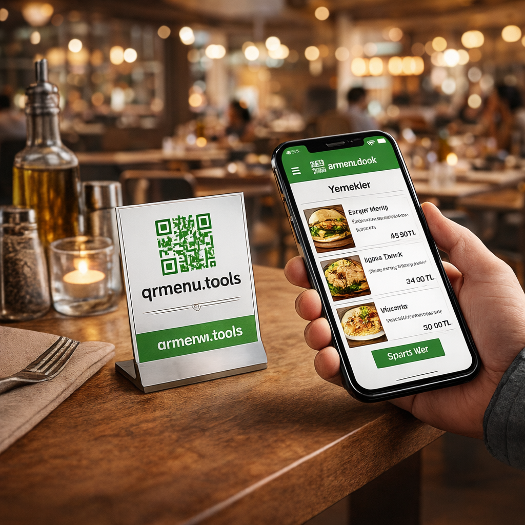 QR Menü uygulama ekranı örnek 1